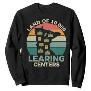 Funny Land Of 10000 Learing Center Sweatshirt Anti Scam Awareness TS11 Black Print Your Wear