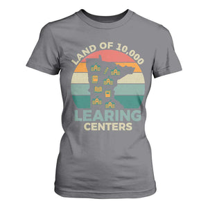 Funny Land Of 10000 Learing Center T Shirt For Women Anti Scam Awareness TS11 Charcoal Print Your Wear