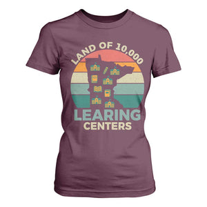 Funny Land Of 10000 Learing Center T Shirt For Women Anti Scam Awareness TS11 Maroon Print Your Wear