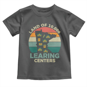 Funny Land Of 10000 Learing Center Toddler T Shirt Anti Scam Awareness TS11 Dark Heather Print Your Wear