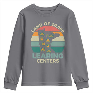 Funny Land Of 10000 Learing Center Youth Sweatshirt Anti Scam Awareness TS11 Charcoal Print Your Wear