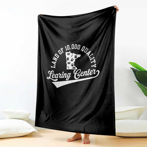 Funny Land Of 10000 Learing Center 2025 Throw Blanket Anti Scam Awareness School Quote TS11 Print Your Wear