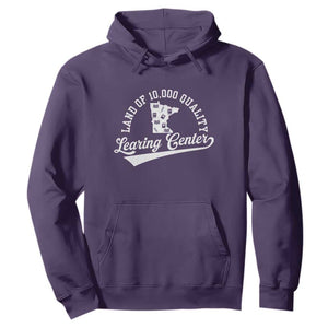 Funny Land Of 10000 Learing Center 2025 Hoodie Anti Scam Awareness School Quote TS11 Purple Print Your Wear