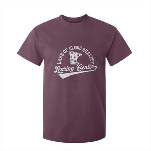 Funny Land Of 10000 Learing Center 2025 T Shirt For Kid Anti Scam Awareness School Quote TS11 Maroon Print Your Wear