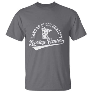 Funny Land Of 10000 Learing Center 2025 T Shirt Anti Scam Awareness School Quote TS11 Charcoal Print Your Wear