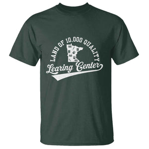 Funny Land Of 10000 Learing Center 2025 T Shirt Anti Scam Awareness School Quote TS11 Dark Forest Green Print Your Wear
