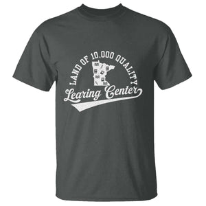 Funny Land Of 10000 Learing Center 2025 T Shirt Anti Scam Awareness School Quote TS11 Dark Heather Print Your Wear