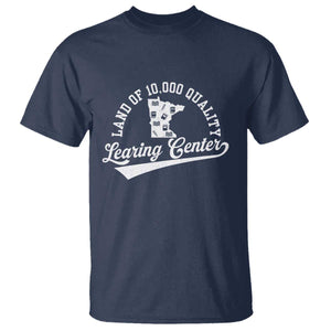 Funny Land Of 10000 Learing Center 2025 T Shirt Anti Scam Awareness School Quote TS11 Navy Print Your Wear