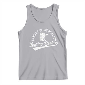 Funny Land Of 10000 Learing Center 2025 Tank Top Anti Scam Awareness School Quote TS11 Athletic Heather Print Your Wear