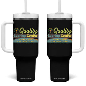 Funny Quality Learing Center For Kids Who Cant Reed Good Tumbler With Handle Anti Scam Awareness TS11 One Size: 40 oz Black Print Your Wear
