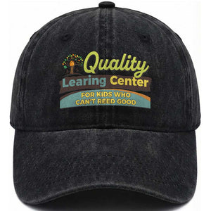 Funny Minnesota Learing Center For Kids Who Cant Reed Good Washed Cotton Baseball Cap Anti Scam Awareness TS11 Print Your Wear
