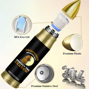 Funny Groundhog Day Bullet Tumbler Groundhog Meteorology Respect The Shadow TS11 Print Your Wear