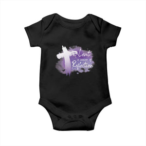 Ash Wednesday Baby Onesie Lent A Season Of Reflection Ashes Cross Christian Religious TS11 Black Print Your Wear