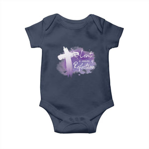 Ash Wednesday Baby Onesie Lent A Season Of Reflection Ashes Cross Christian Religious TS11 Navy Print Your Wear