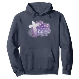 Ash Wednesday Hoodie Lent A Season Of Reflection Ashes Cross Christian Religious TS11 Navy Print Your Wear