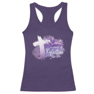Ash Wednesday Racerback Tank Top Lent A Season Of Reflection Ashes Cross Christian Religious TS11 Purple Print Your Wear