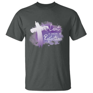 Ash Wednesday T Shirt Lent A Season Of Reflection Ashes Cross Christian Religious TS11 Dark Heather Print Your Wear