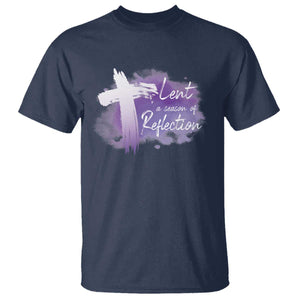 Ash Wednesday T Shirt Lent A Season Of Reflection Ashes Cross Christian Religious TS11 Navy Print Your Wear