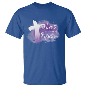 Ash Wednesday T Shirt Lent A Season Of Reflection Ashes Cross Christian Religious TS11 Royal Blue Print Your Wear