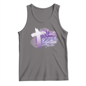 Ash Wednesday Tank Top Lent A Season Of Reflection Ashes Cross Christian Religious TS11 Deep Heather Print Your Wear