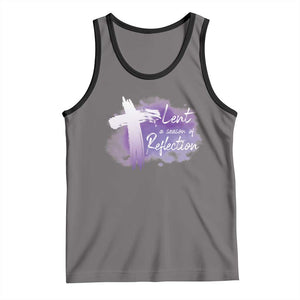 Ash Wednesday Tank Top Lent A Season Of Reflection Ashes Cross Christian Religious TS11 Deep Heather Black Print Your Wear
