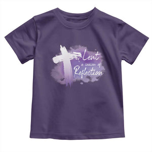 Ash Wednesday Toddler T Shirt Lent A Season Of Reflection Ashes Cross Christian Religious TS11 Purple Print Your Wear