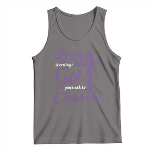 Ash Wednesday Tank Top Lent Is Coming Get Your Ash To Church Ash Cross TS11 Deep Heather Print Your Wear