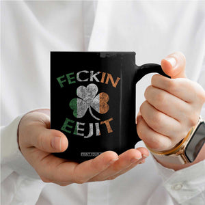 Funny Feckin Eejit Coffee Mug Ireland Irish Slang Shamrock St Patrick's Day TS11 Print Your Wear