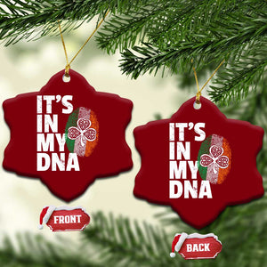 Funny Irish It's In My DNA Ceramic Ornament Ireland Fingerprint Flag TS11 Print Your Wear