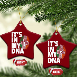 Funny Irish It's In My DNA Ceramic Ornament Ireland Fingerprint Flag TS11 Print Your Wear