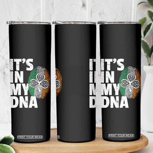 Funny Irish It's In My DNA Skinny Tumbler Ireland Fingerprint Flag TS11 Print Your Wear