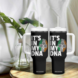 Funny Irish It's In My DNA Tumbler With Handle Ireland Fingerprint Flag TS11 Print Your Wear