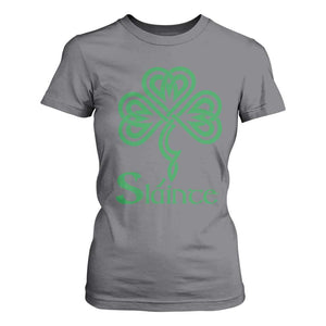 Funny Irish Beer Drinking St Patrick's Day Slainte T Shirt For Women Celtic Shamrock TS11 Charcoal Print Your Wear