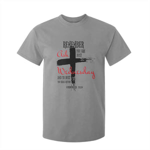 Ash Wednesday T Shirt For Kid Remember You are Dust And To Dust You Shall Return Genesis 3:19 TS11 Sport Gray Print Your Wear