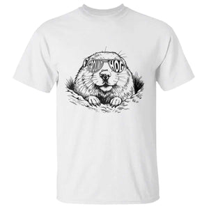 Funny Groundhog Face Woodchuck Sunglassess T Shirt TS11 White Print Your Wear