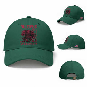 Siempre Antifascista Baseball Cap Anti Fascism Protest Vintage Hydra Dog TS11 Baseball Cap Universal Fit Irish Green Print Your Wear