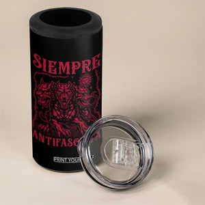 Siempre Antifascista 4 in 1 Can Cooler Tumbler Anti Fascism Protest Vintage Hydra Dog TS11 Print Your Wear