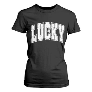 Vintage Lucky Shamrock Clover St Patricks Day T Shirt For Women TS11 Black Print Your Wear