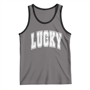 Vintage Lucky Shamrock Clover St Patricks Day Tank Top TS11 Deep Heather Black Print Your Wear