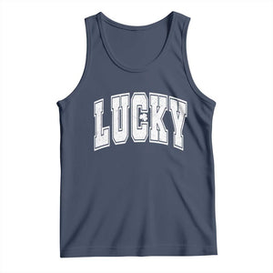 Vintage Lucky Shamrock Clover St Patricks Day Tank Top TS11 Navy Print Your Wear
