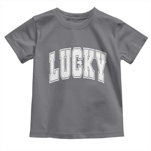 Vintage Lucky Shamrock Clover St Patricks Day Toddler T Shirt TS11 Charcoal Print Your Wear