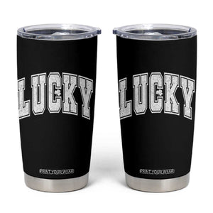 Vintage Lucky Shamrock Clover St Patricks Day Tumbler Cup TS11 Black Print Your Wear