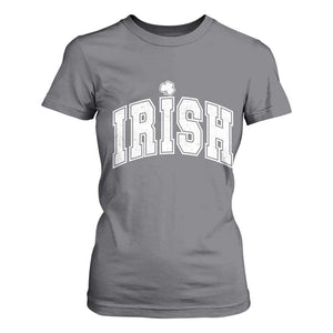 Funny Irish St Patricks Day Distressed Shamrock Ireland Pride T Shirt For Women TS11 Charcoal Print Your Wear