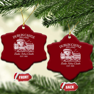 Dublin Castle Ireland Ceramic Ornament Baile Atha Cliath Ireland Travel Souvenir TS11 Print Your Wear