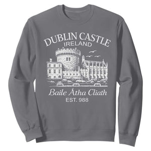 Dublin Castle Ireland Sweatshirt Baile Atha Cliath Ireland Travel Souvenir TS11 Charcoal Print Your Wear