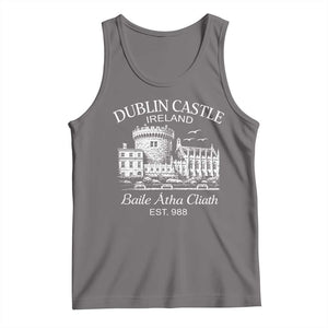 Dublin Castle Ireland Tank Top Baile Atha Cliath Ireland Travel Souvenir TS11 Deep Heather Print Your Wear