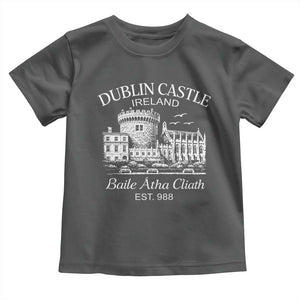 Dublin Castle Ireland Toddler T Shirt Baile Atha Cliath Ireland Travel Souvenir TS11 Dark Heather Print Your Wear