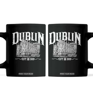 Dublin Castle Ireland Est 988 Travel Souvenir Coffee Mug TS11 Black Print Your Wear
