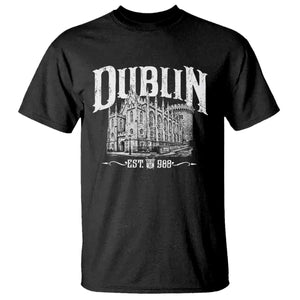 Dublin Castle Ireland Est 988 Travel Souvenir T Shirt TS11 Black Print Your Wear