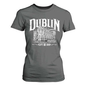 Dublin Castle Ireland Est 988 Travel Souvenir T Shirt For Women TS11 Dark Heather Print Your Wear